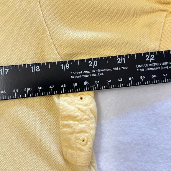 Polo Ralph Lauren Big Pony Double Dual Match #2 Yellow Polo Shirt Mens Medium - Picture 7 of 8